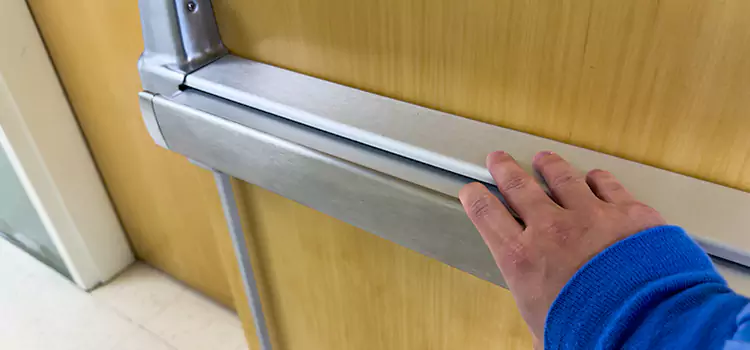 Installing a Push Bar on a Door The Villages
